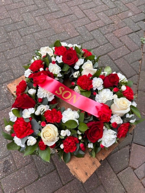 Rose and Carnation heart