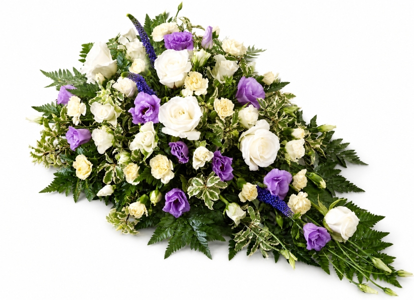 Purple and White Single Ended Spray