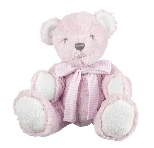 Suki Baby Pink Bear with Rattle