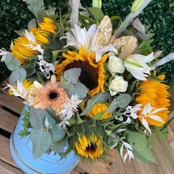 Sunflower Hat Box
