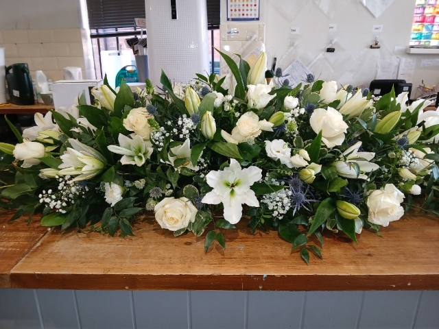 Lily Coffin Spray