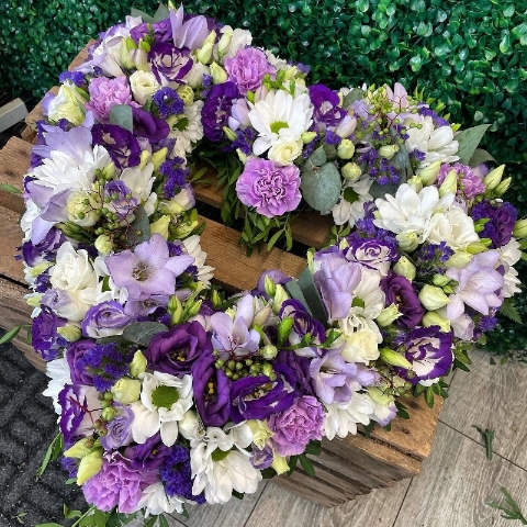 Mixed Open Heart with Foliage