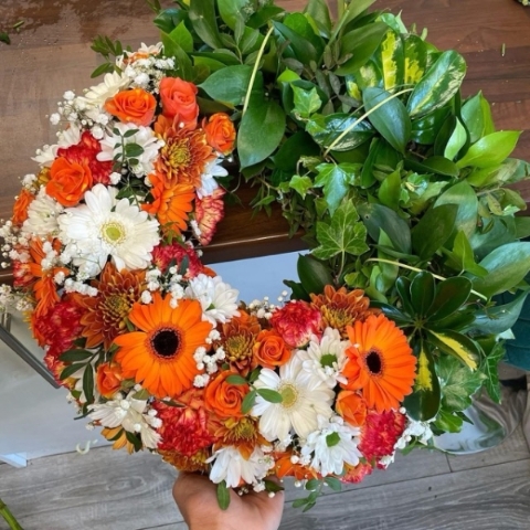 Half Foliage Wreath