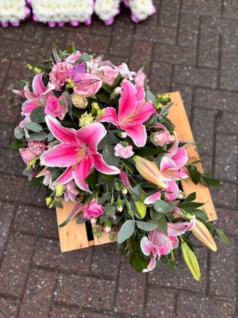 Pink Lily Single Ended Spray