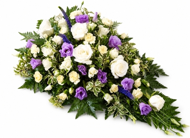Purple and White Single Ended Spray