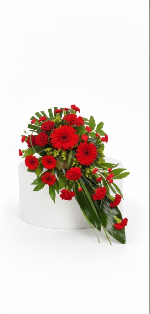 Red Contemporary Single Ended Spray