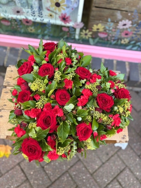 Rose and Foliage Heart