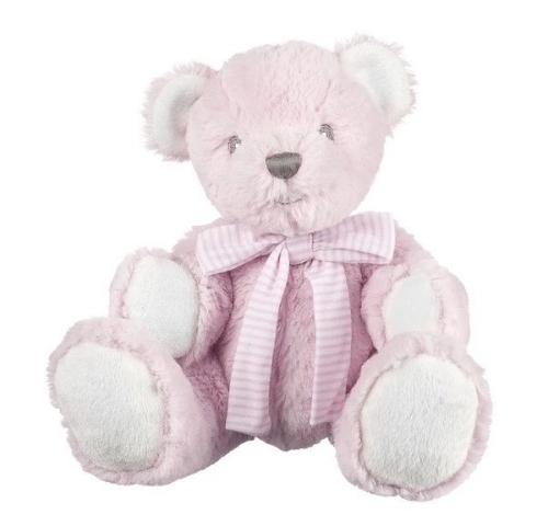 Suki Baby Pink Bear with Rattle